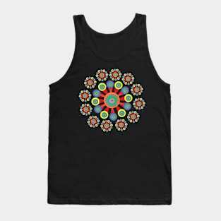 Colorful Spotlight Circular Design Tank Top